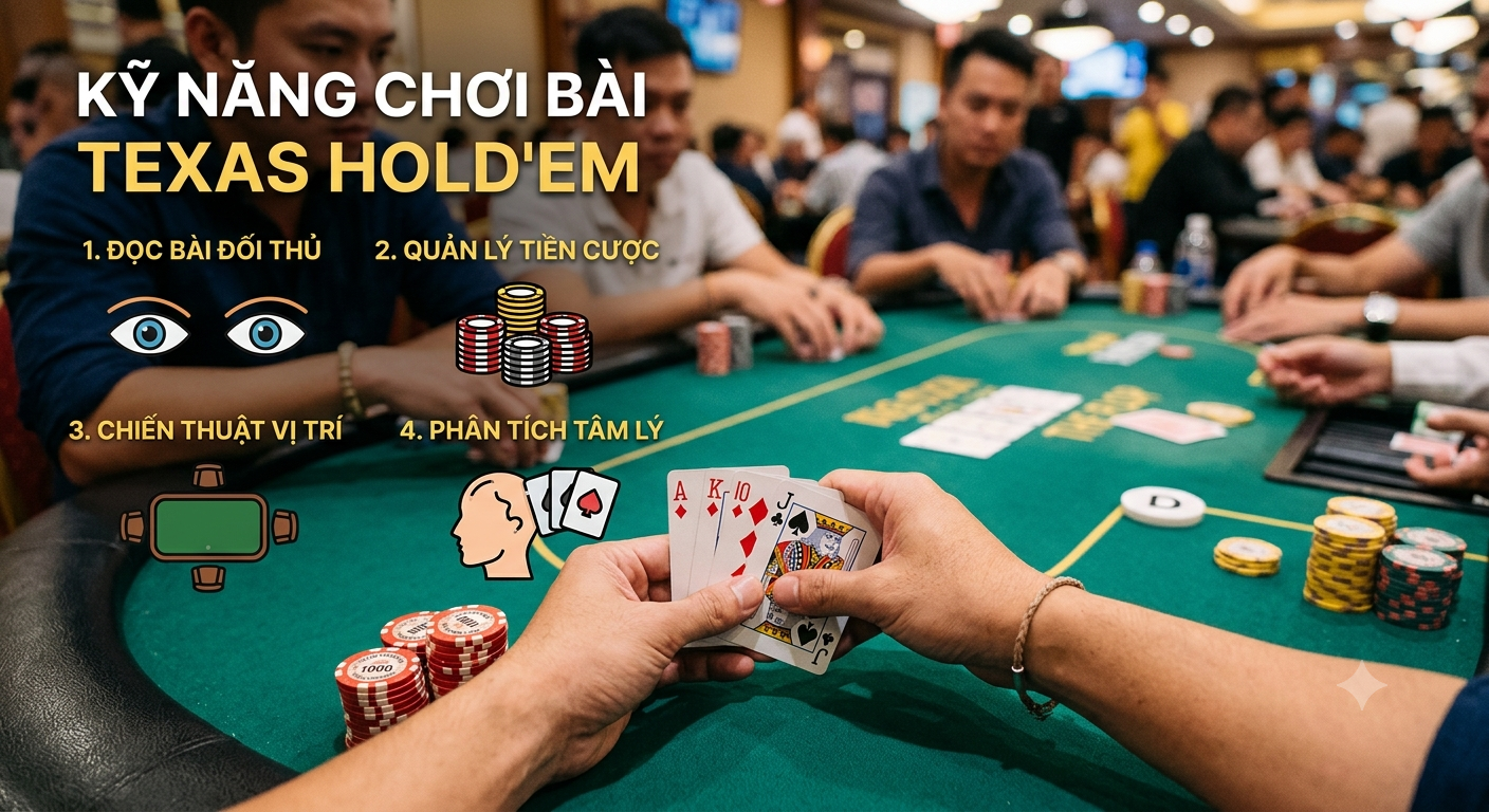 kỹ năng chơi bài texas holdem